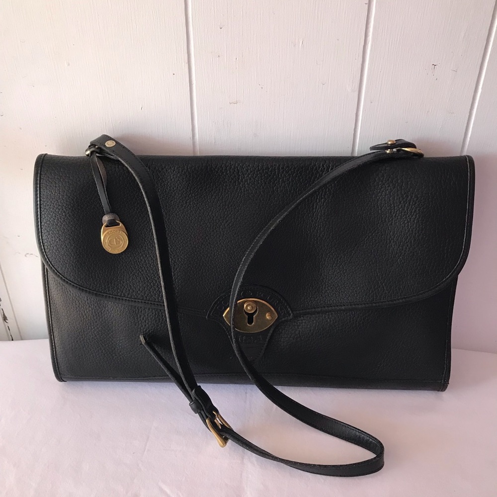 Dooney & Bourke USA Black Executive All Weather Leather Bag
